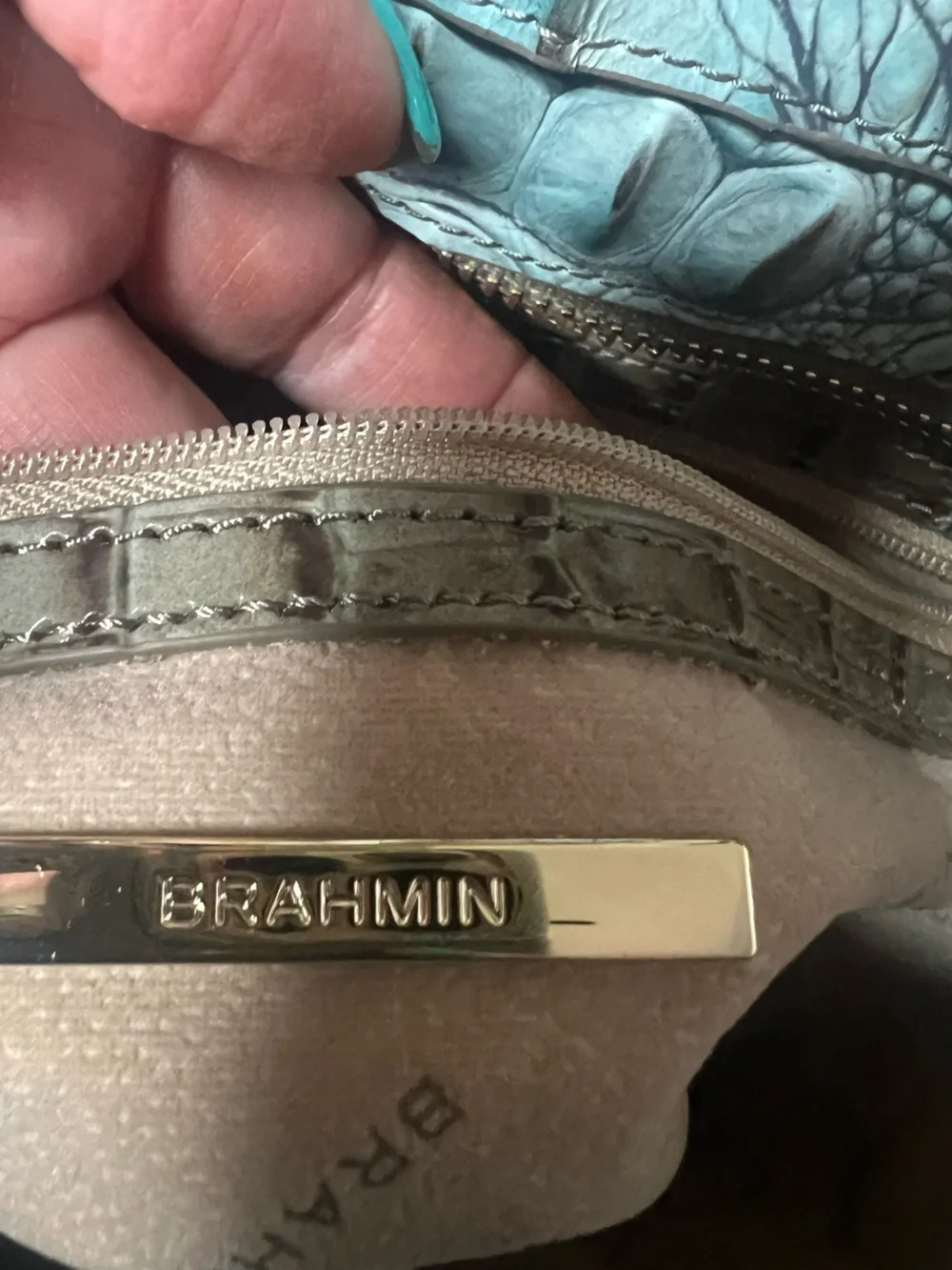 Brahmin Abigail Bluebell Ombré Melbourne Shoulder Bag - Picture 12 of 17